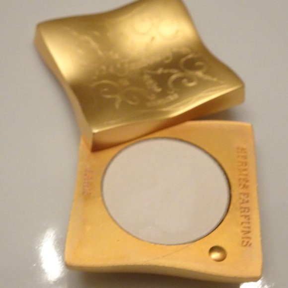 Auth HERMES Paris Compact Faubourg Perfume Fragrance Powder Case Scarf Design - Picture 7 of 11